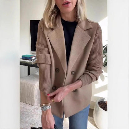 Elegant Patchwork Woolen Jacket™