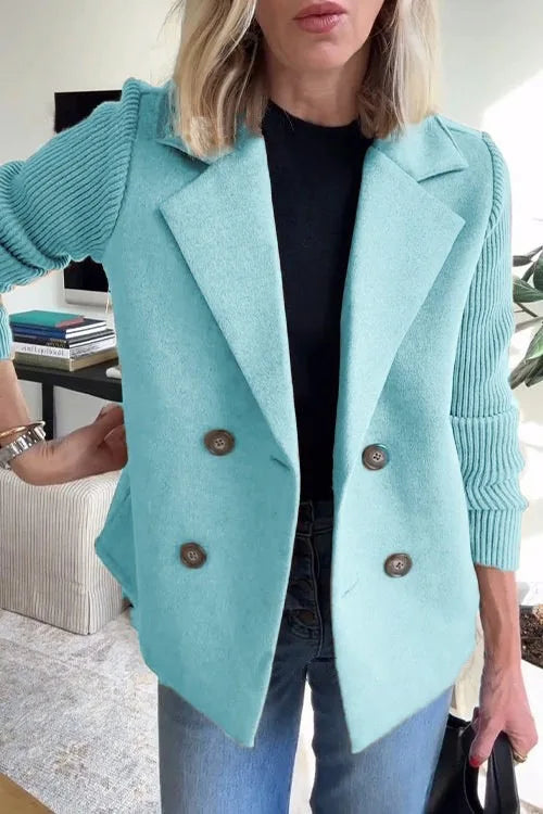 Elegant Patchwork Woolen Jacket™